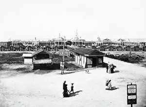 Blick auf die Strandpromenade "Balena" in Viareggio, Lucca