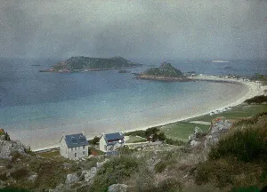 French Coastal Landscape Drucke: The beach at Trebeurden