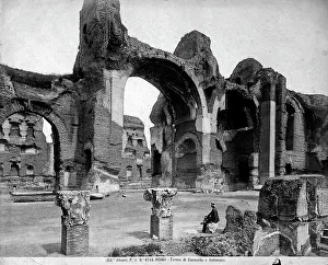Imperial Rome Landmarks Drucke: Caracalla Baths in Rome
