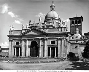 European Church Facades Drucke: Front of the Cathedral of Vercelli