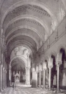 Catholic Church Artwork Drucke: Church interior