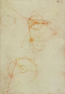 Ein geometrisches Muster; Detail aus dem Codice Forster III, c.24r