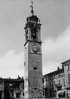 European Clock Towers Drucke: Clock tower at Oleggio