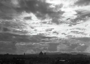 Cityscape With Cloudy Sky Drucke: Clouds over Florence