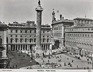 Renaissance Baroque Architecture Drucke: Colonna square in Rome