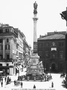 Gerahmter Druck : Piazza di Spagna