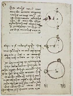 Leonardo da Vincis Studien zu Lasten auf Rädern