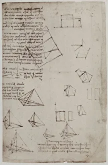 London Museum Artworks Drucke: Construction of solid geometric figures
