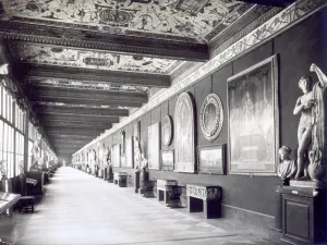 Corridor des zweiten Stockes im Uffizi