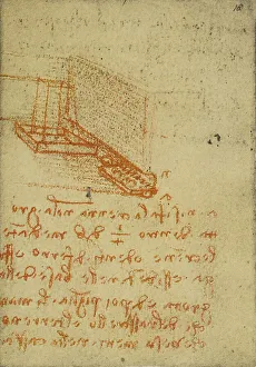 Ein Apparat für die Bearbeitung des Bodens; Entwurf aus dem Codex Forster III, c.18r