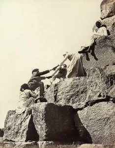 Die Skala der Pyramide in Ägypten