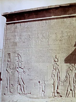 Ancient Egyptian Temple Architecture Drucke: External view of the Temple of Denderah