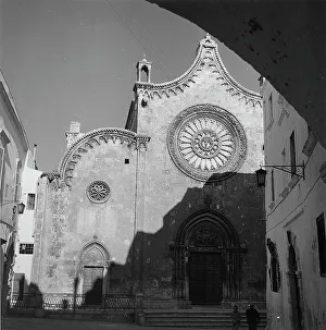 Rose Window Decoration Drucke: Faade of the Cathedral of Ostuni
