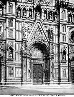 Particolare della facciata della Cattedrale di Santa Maria del Fiore, Florenz