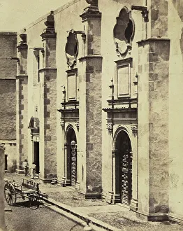 Capuchin Monastery Architecture Drucke: Facade of the Capuchin monastery (Queretaro?)