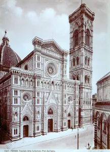 Florence Cathedral Architecture Drucke: Facade of the Duomo