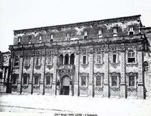 Late Baroque Architecture Europe Drucke: Facade of the Seminary in Lecce