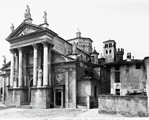 European Christian Artwork Drucke: Face of the Cathedral of Ivrea