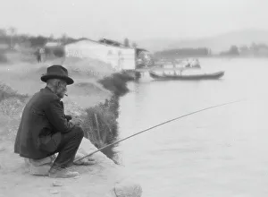 Italian Fishermen Drucke: Fisherman on the Arno