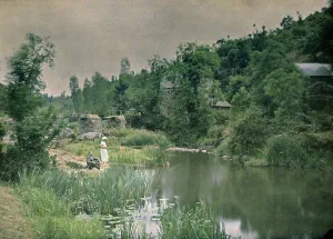 River Course Landscape Photography Drucke: Forest landscape