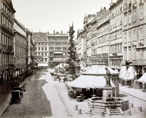 Fountain of Monuments an der Enden der Pest