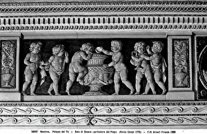 Human Body In Art History Drucke: Detail of the frieze inside the Hall of Caesar, inside the Palazzo Te, Mantova
