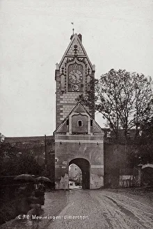 Germany Historic Buildings Drucke: The gate of Memmingen, Germany