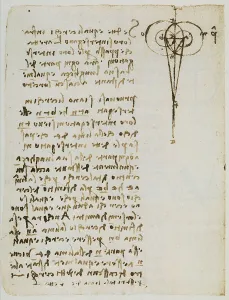 Studie zur Geometrie der Kreisüberschneidung; Codice Forster I, Blatt 39v