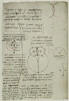 High Renaissance Art Style Drucke: Geometric studies on lines and circles