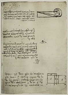 British Museum London Collection Drucke: Geometric studies on squares and pyramids