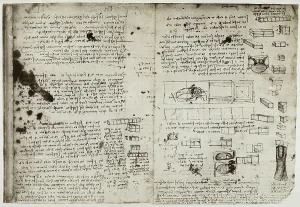 British Museum London Collection Drucke: Geometry notes and studies on cubes