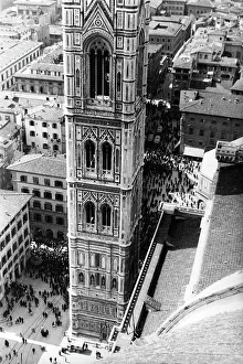 Christian Religious Landmarks Europe Drucke: Giotto's Belltower