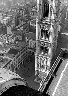 Medieval European Architecture Styles Drucke: Giotto's Belltower in Florence