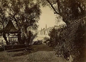 Menton France Drucke: Glimpse of Menton