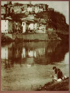 Italian Village Landscape Drucke: Goat-Herd
