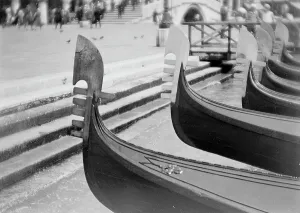Gondola Transportation In Venice Drucke: Gondolas in Venice