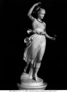 Antonio Canova Artwork Drucke: Hebe, marble with bronze inserts