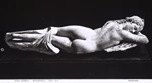 Imperial Period Artwork Drucke: Hermaphrodite lying; right side. Work exhibited at the Roman National Museum, Rome