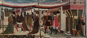 Il Cassone Adimari; Particulare della parte destra.