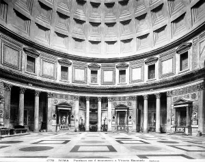 Pantheon Rome Drucke: Inside view of the Pantheon, Rome