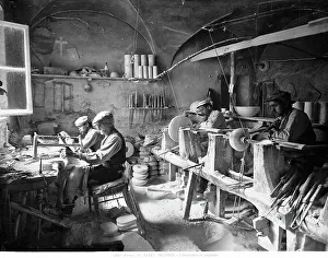 Ein Labor für Alabaster in Volterra