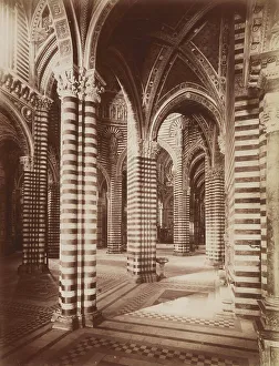 Gothic Cathedral Interior Drucke: Interior of the Cathedral, Siena