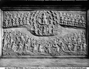 Last Judgment Artwork Drucke: The Last Judgment. Predella of the marble altar