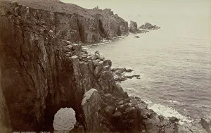 Cornwall Landscapes Drucke: Land's End Cliff in Cornwall