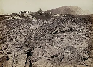 Naples Landscape Photography Drucke: Lava from Vesuvius