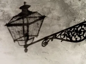 Schatten eines Laterne