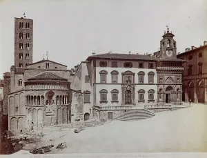 Christian Religious Landmarks Europe Drucke: Main Square of Arezzo