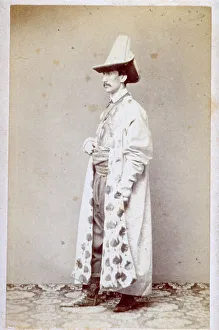 Masquerade Costume Drucke: Man dressed as a character
