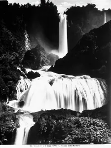 Landscape With Waterfall Drucke: Marmore waterfall in Terni