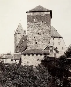 Medieval Tower Architecture Drucke: A medieval tower in Nuremberg